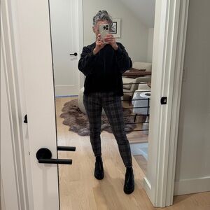 Anthropologie Paige Hoxton Skinny Ankle Jeans Tartan Plaid size 27